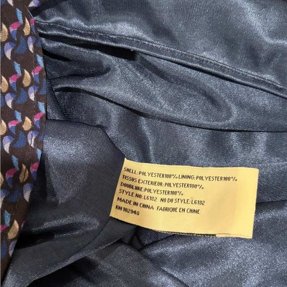 Tulle Blue and White Fit and Flare Midi Dress - Picture 7 of 7